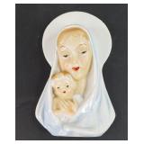 Vintage Ceramic Mary & Child Wall Hanger