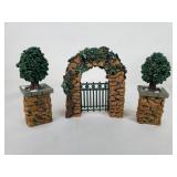 Department 56 Village Stone Posts & Archway