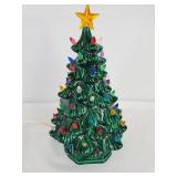 Vintage Ceramic Lighted Tree 12'