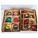 Mid Century Modern Shiny Brite Glass Ornaments