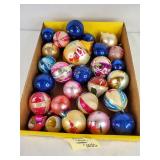 European Mercury Glass Christmas Ornaments