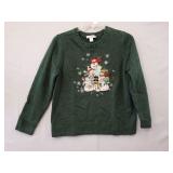 CJ Banks Snowman Holiday Sweater Size X