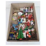 Vintage Folk Art Holiday Wooden Ornaments