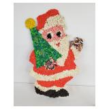 Melted Plastic Popcorn Santa Claus Decoration