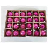 Shiny Brite Hot Pink Glass Ornaments (24)