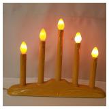 Five Light Electric Christmas Candolier