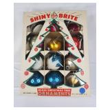 Retro Shiny Brite Glass Ornaments (12)