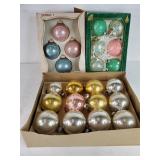 Mid Century Blown Glass Ornaments