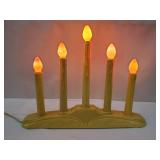 Vintage Electric Holiday Window Candelabra