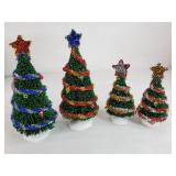 Department 56 Village 'Tinsel Trees' (4)