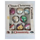 Decor Noel Classic Creations Glass Ornaments (8)