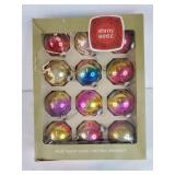 Shiny Brite Ombre Glass Christmas Ornaments (12)