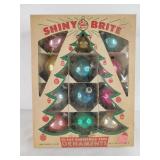 Multicolor Shiny Brite Glass Ornaments (12)