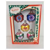 Bradford Glass Reproduction Ornaments (5)