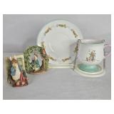 Beatrix Potter Plate + Cup Set & Figurines