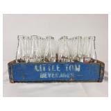 Little Tom Beverage Bottles & Crate
