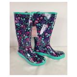Serra Women's Size 9 Floral Rain Boots