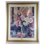 Large Framed Floral Still Life Print