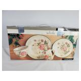 Home Trends Romantic Garden Ceramic Dinnerware Set