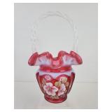 Fenton Cranberry Basket