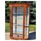 Pulaski Curved End Two-Door Lighted Curio Cabinet