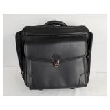 Avenues by Coach Black Leather Rolling Briefcase