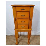Wooden Jewelry Armoire Cabinet