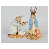 Beswick Royal Doulton Peter Rabbit Figurines (2)