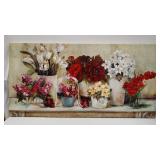 Large Floral Canvas Wall Art