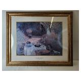 Claude Monet 'Le Déjeuner' Framed Art Print