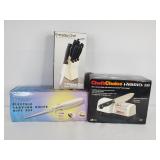 Kitchen Knives and Sharpener
