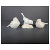 Ceramic Bird Figurines (3)