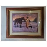 Home Interiors 'Daybreak' Framed Western Print