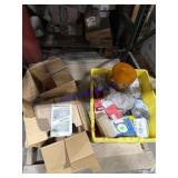 Assorted auto parts and lights