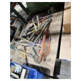 Cable, crimpers, cutters, assorted tools