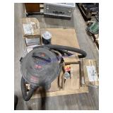 Vacuum cleaner, gloves, corrosion repair kit, misc