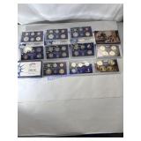 US proof sets 05,06,07,08 $1& quarter sets