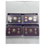US proof sets 1986, 87, 88,1989