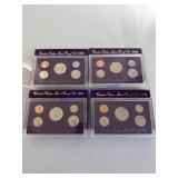 US proof sets 1990, 91, 92, 1993