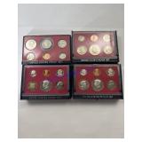 US proof sets 1979, 80, 81, 1982