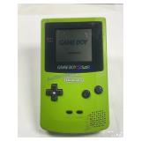 Nintendo game boy colored powers on