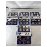 US proof sets 01,02,03,04  & quarter sets