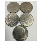 1972 Eisenhower dollars 5 X the money
