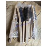 Assorted new wire brushes