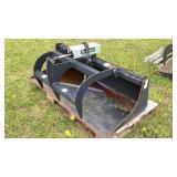 66 inch demolition bucket with a single cylinder