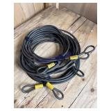 3 Assorted security lock cables
