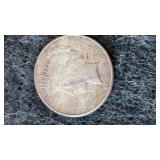 1923 PEACE silver dollar