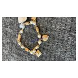 Pearl charm bracelet