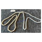 (2) pearl necklaces