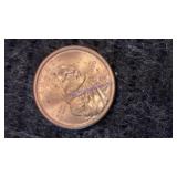 2000 Sacajawea gold dollar coin